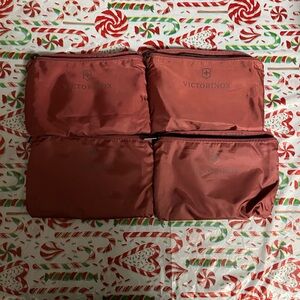 SET OF 2 Burgundy VICTORINOX pouches